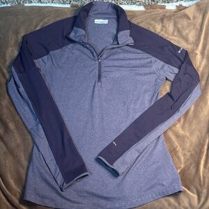 Columbia Women's Purple Jersey 3/4 zip Top